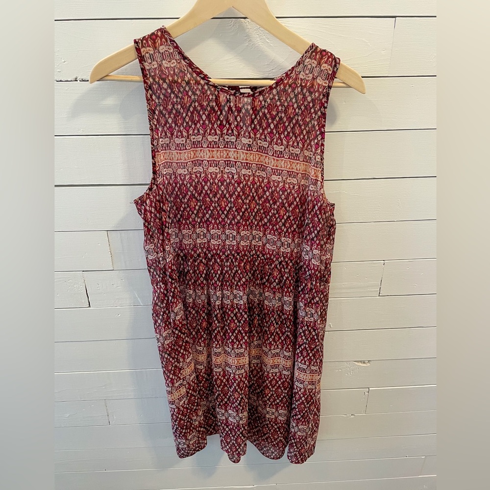 Abercrombie Burgundy Printed Dress